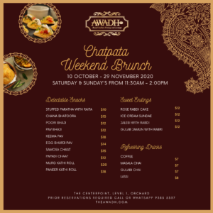 chatpata weekend brunch menu